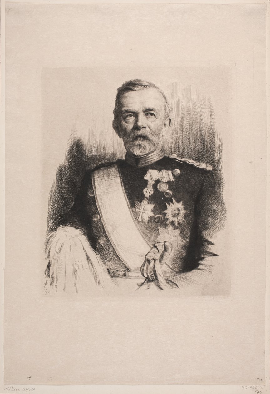 Retrato del General Mayor L. Koefoed de Frans Schwartz