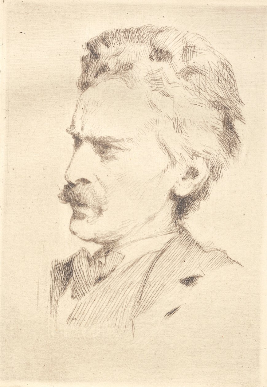 Retrato del xilógrafo F. Hendriksen de Frans Schwartz