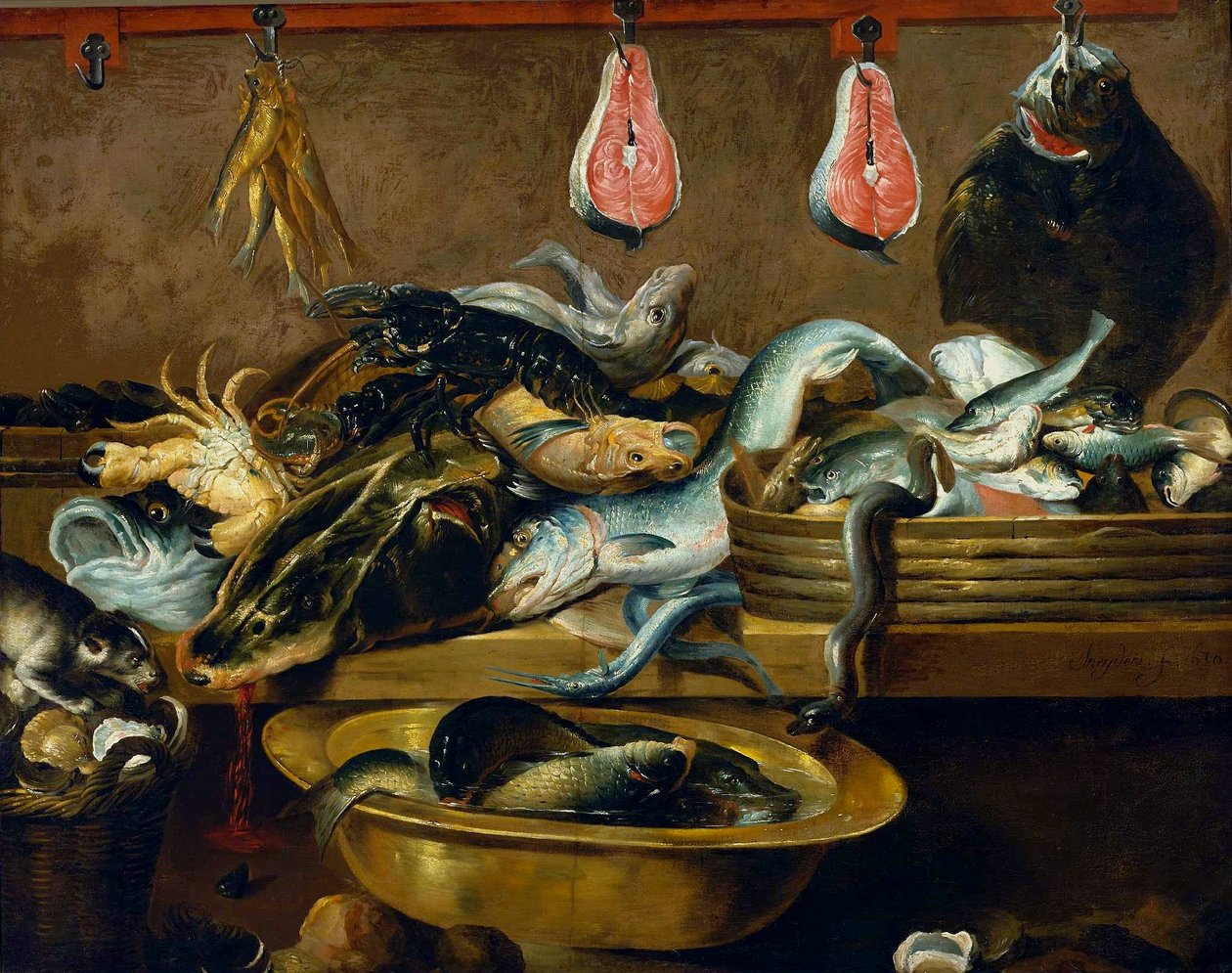 Puesto de pescado de Frans Snyders