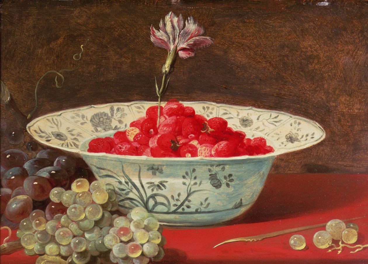 Fresas con un clavel de Frans Snyders or Snijders