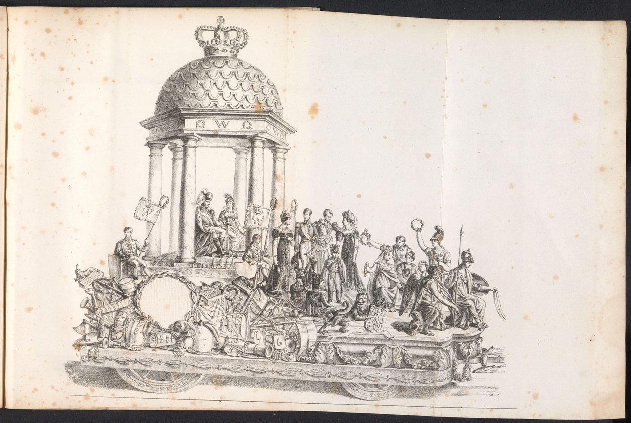 Quinta carroza en la procesión de San Rombout, 1825 de Frans Vervloet