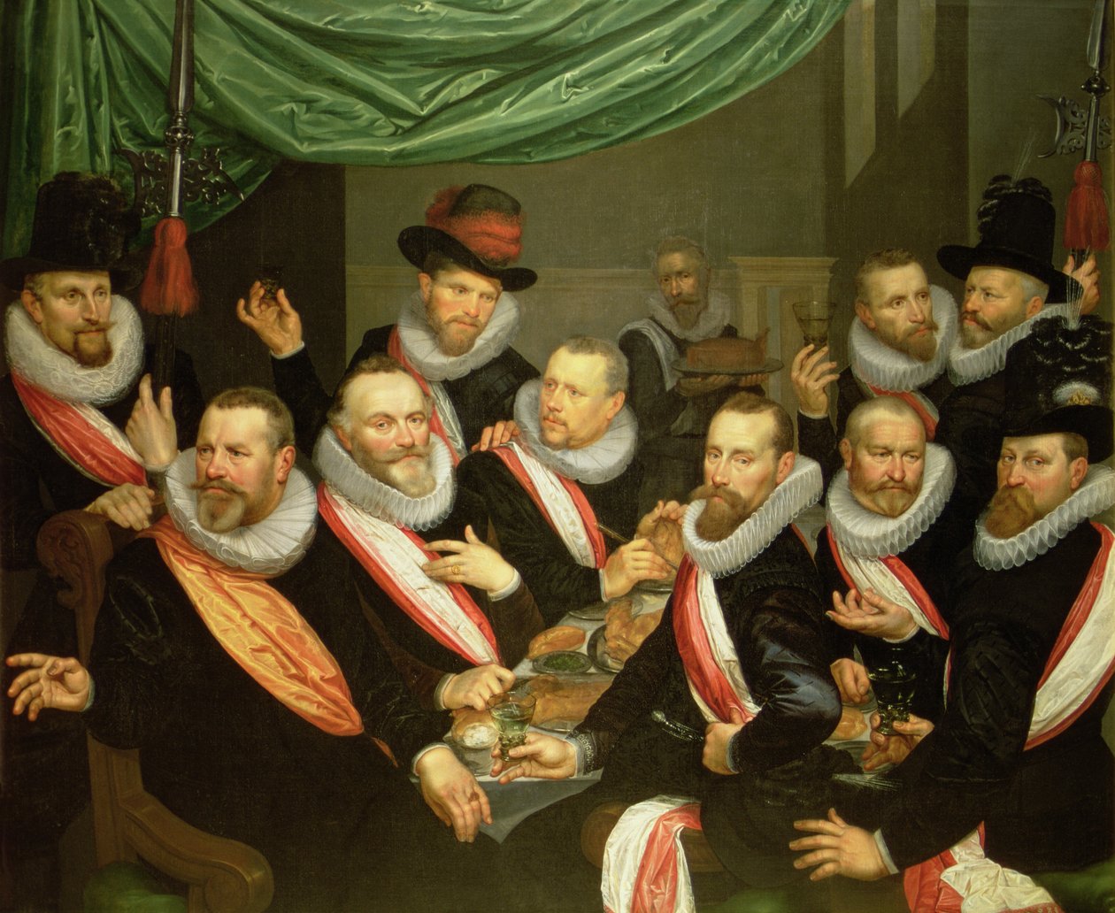 Banquete de los Oficiales y Subalternos de la Guardia Civil de San Jorge de Frans de Grebber