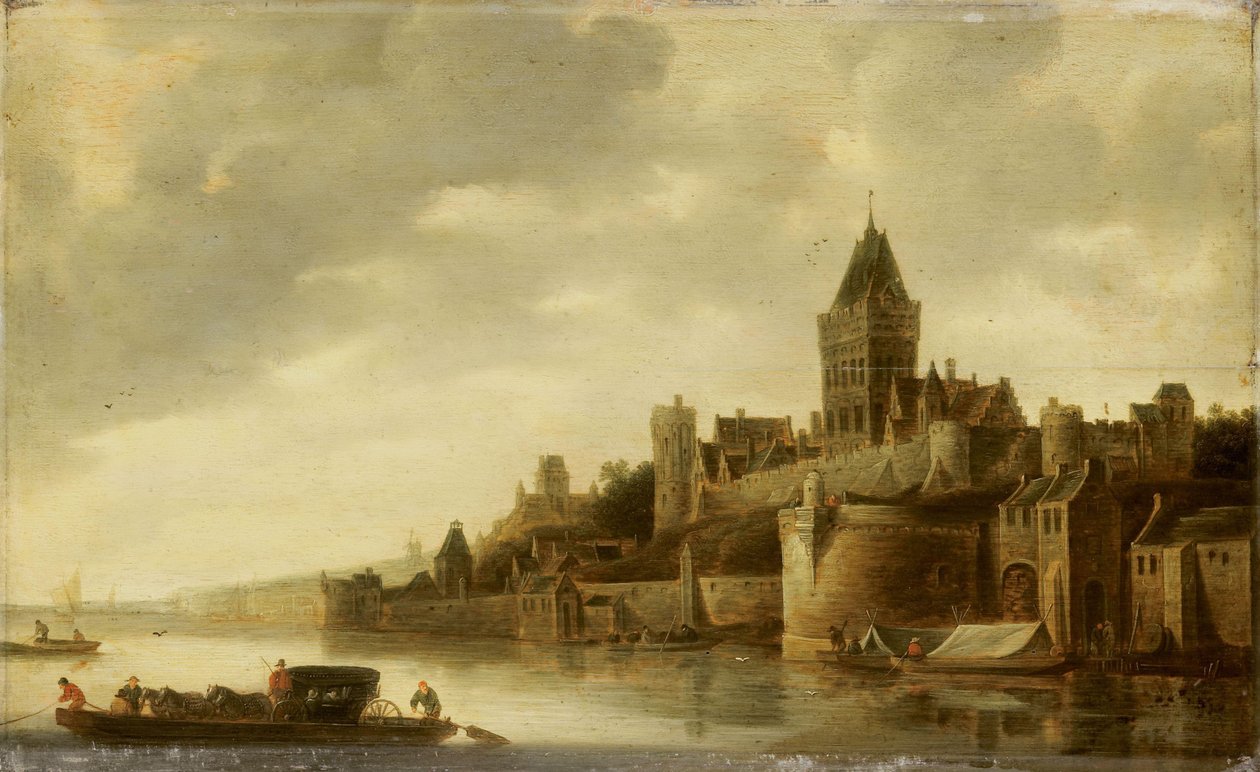 Vista del Valkhof en Nimega de Frans de Hulst