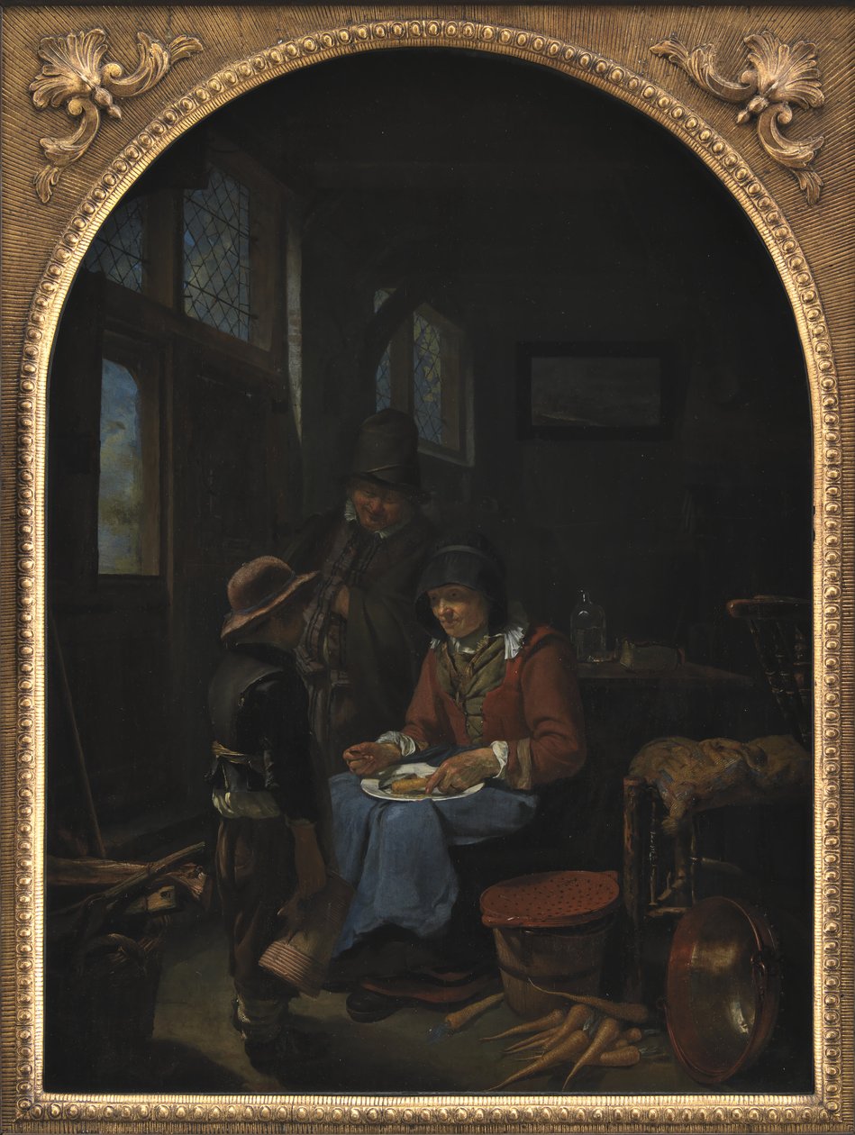 Enviando al niño por cerveza de Frans van I Mieris