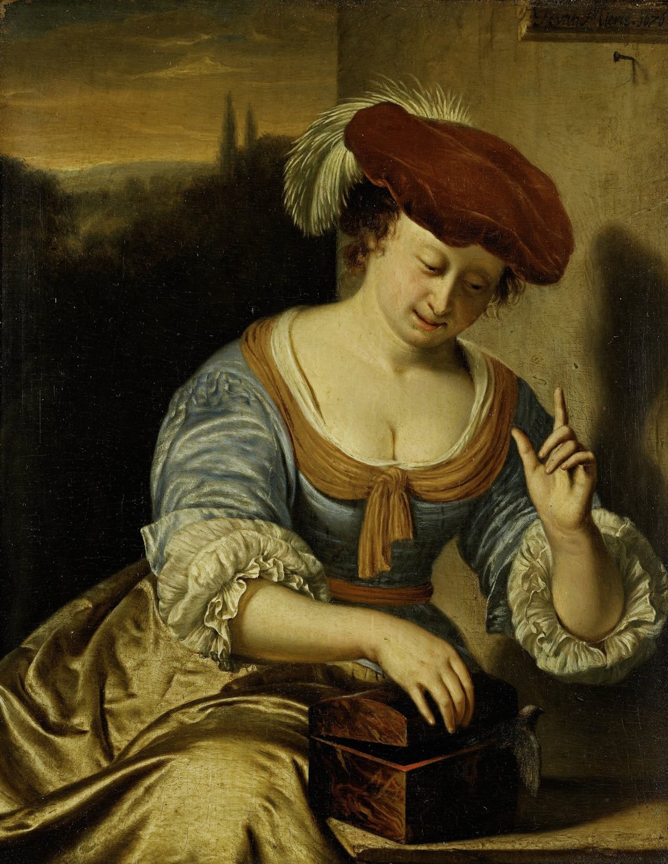 Pájaro escapado: Alegoría de la castidad de Frans van Mieris (I)