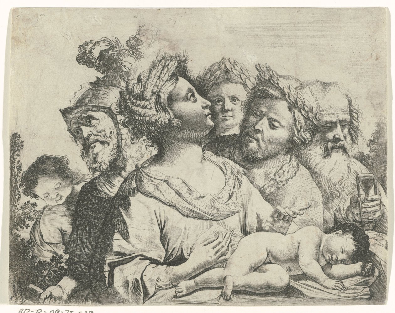 Ceres, Marte y Saturno (Las cuatro edades) de Frans van Mieris (II) (rejected attribution)