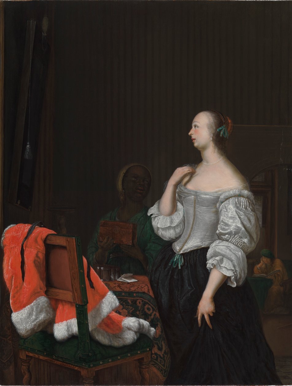 Una mujer ante el espejo de Frans van Mieris the Elder