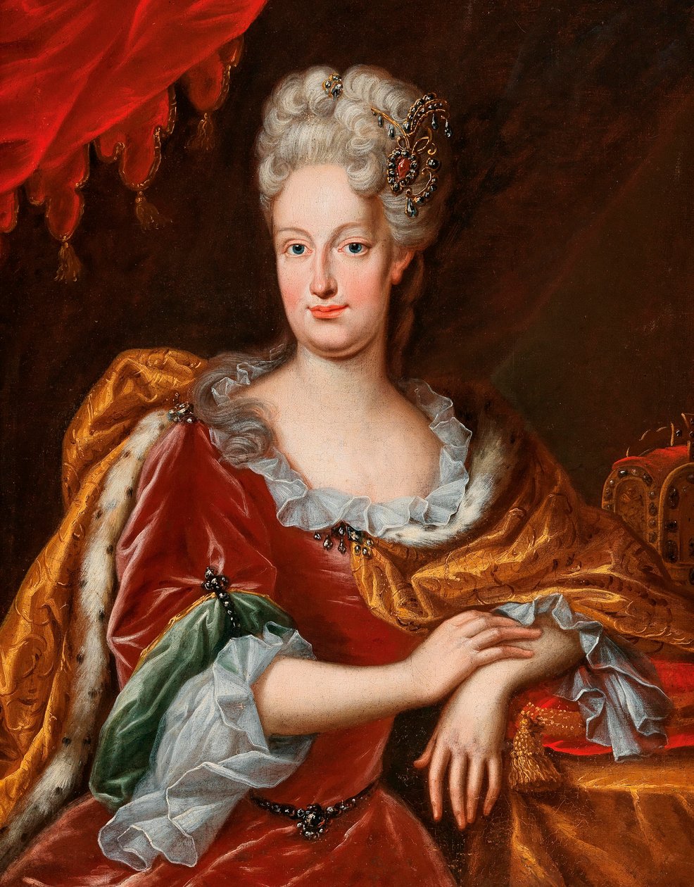 Retrato de la emperatriz Isabel Cristina (1691-1750) de Frans van Stampart