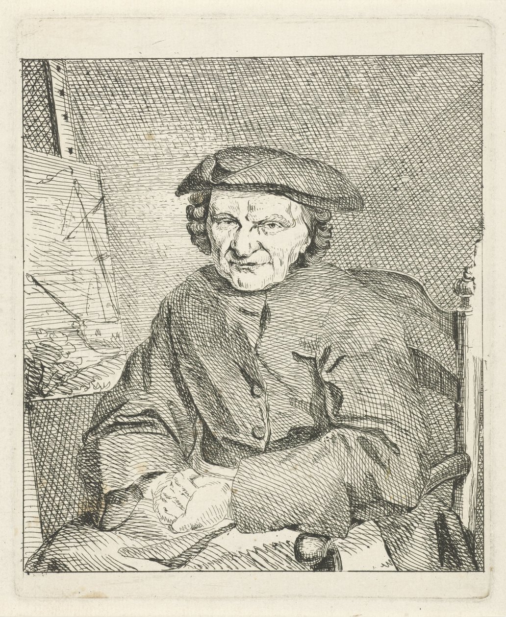 Retrato de Adán Silo de Frans van der Mijn