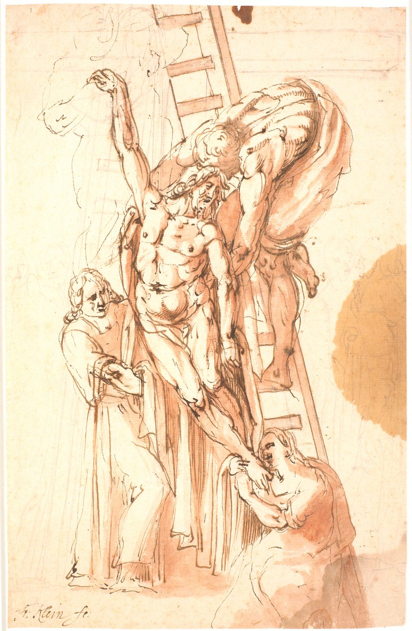 El descendimiento de la cruz de Frantz Cleyn