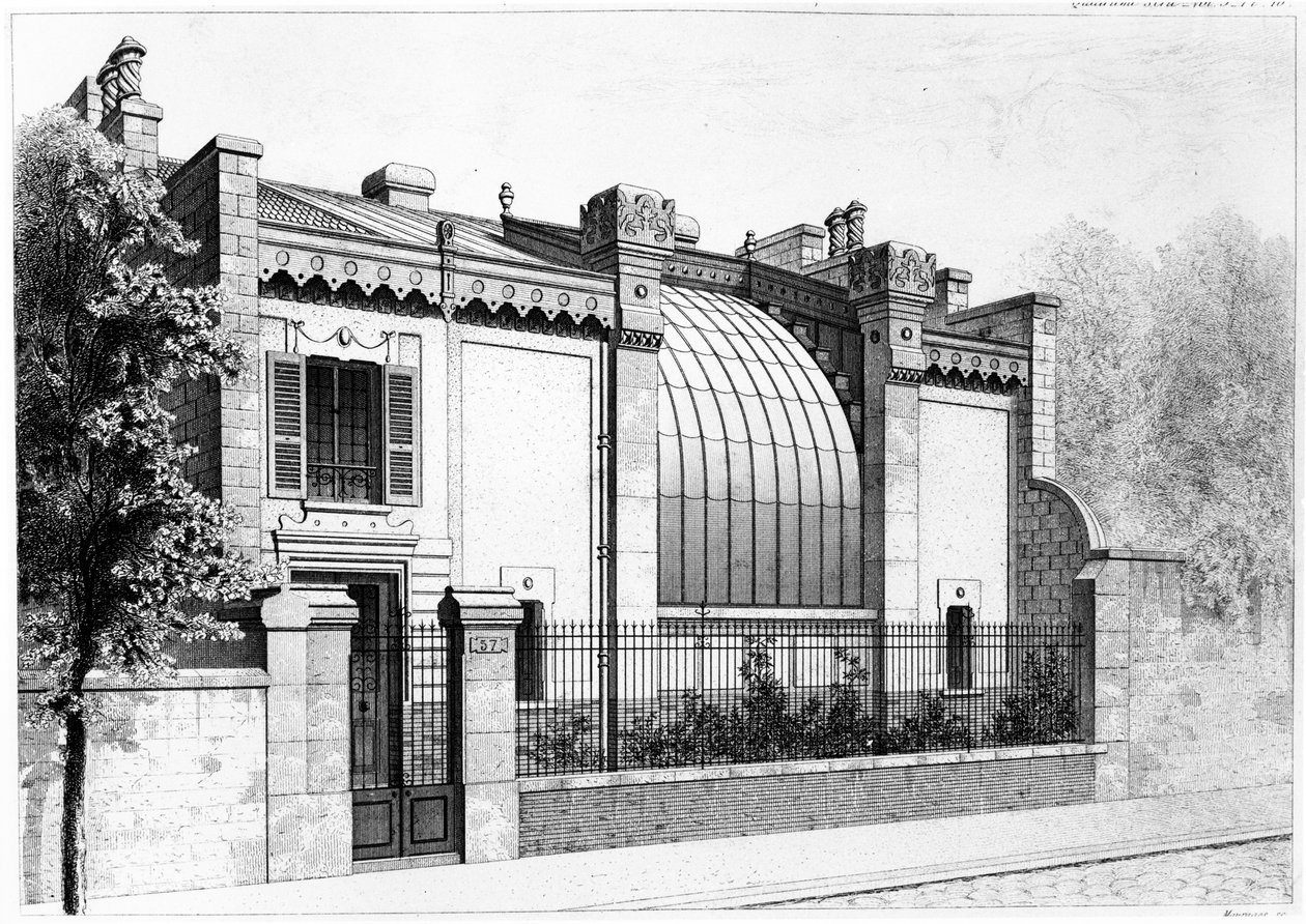 Estudio de pintores, 57, boulevard Arago, París. 1878 de Frantz Huguelin