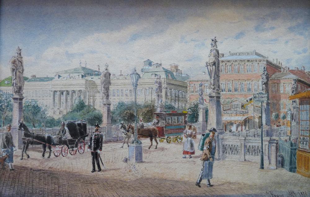 Puente de Isabel en Viena de Franz Alt
