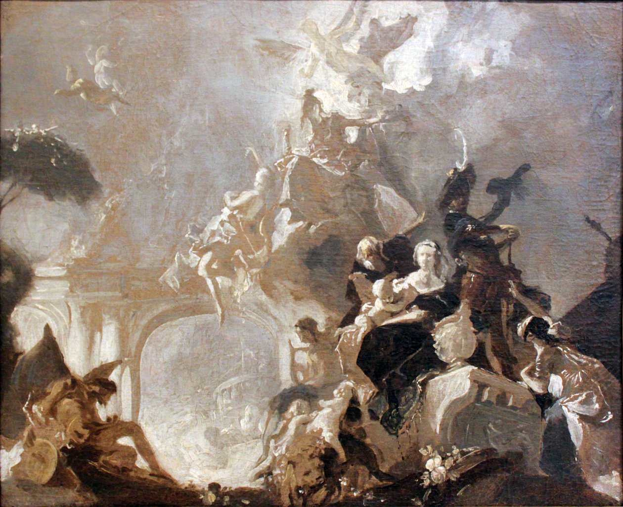 Estudio para una pintura de techo de Franz Anton Maulbertsch