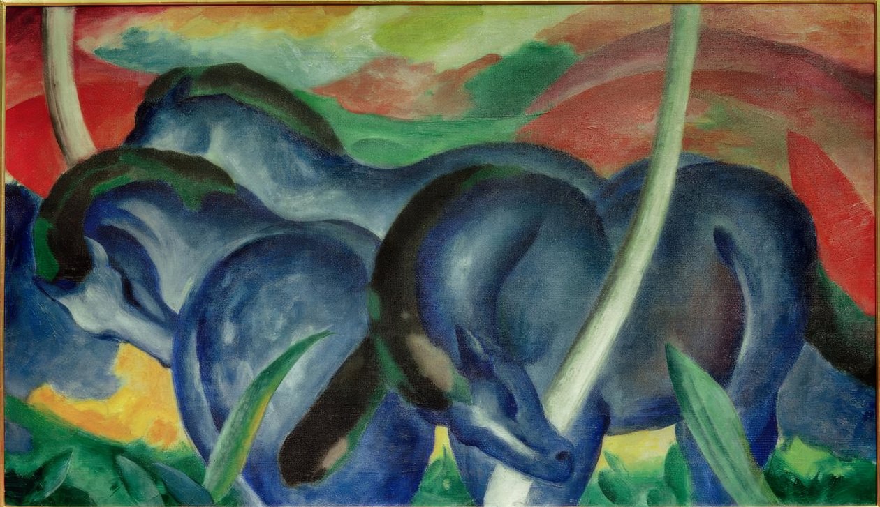 Los grandes caballos azules de Franz Marc
