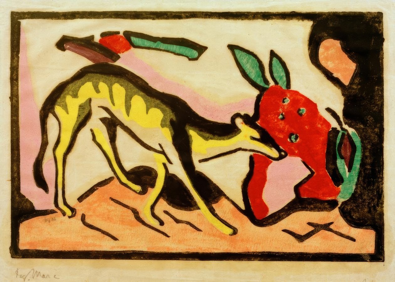 Animal fabuloso de Franz Marc