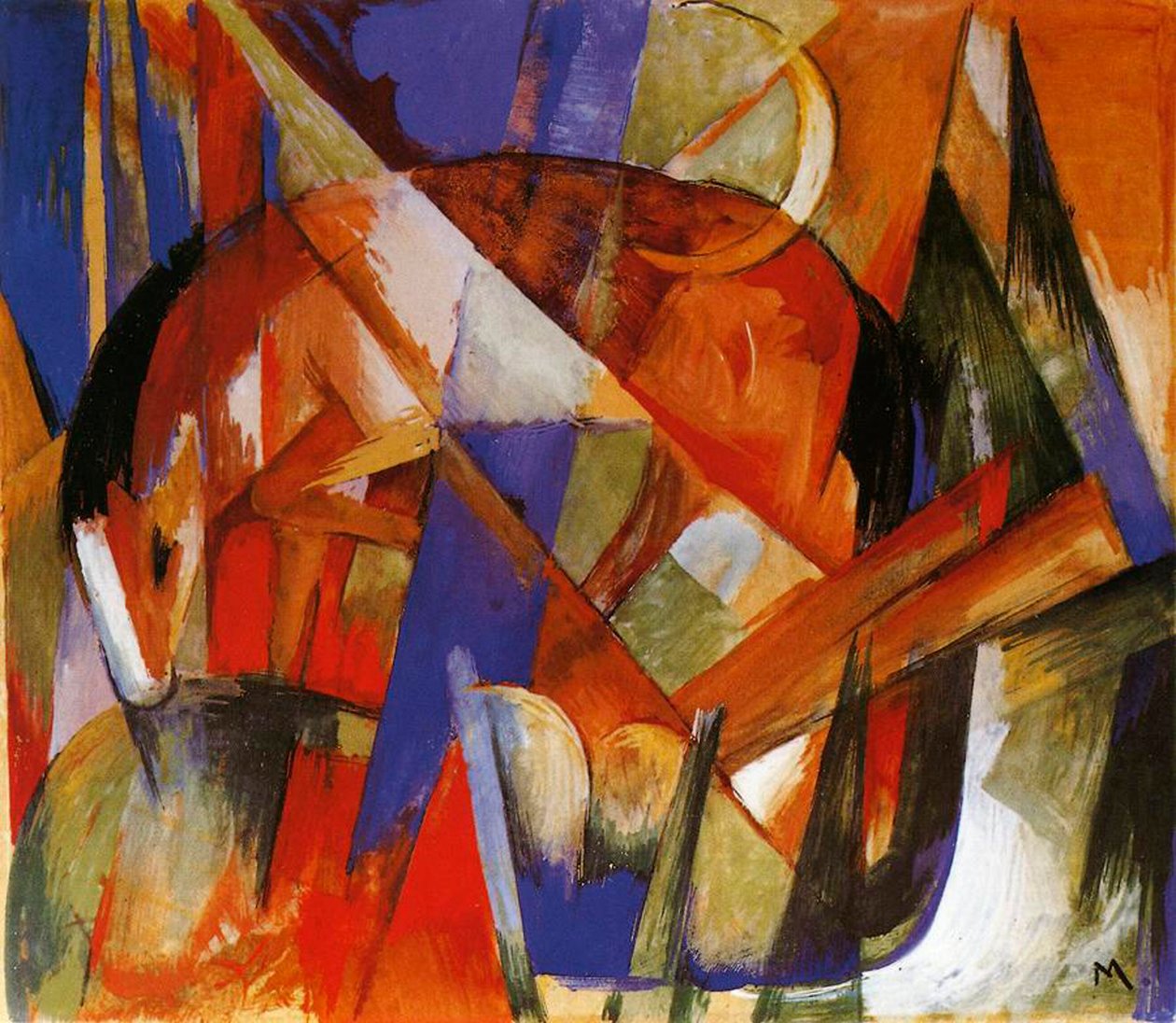 Bestia fabulosa II, 1913 de Franz Marc