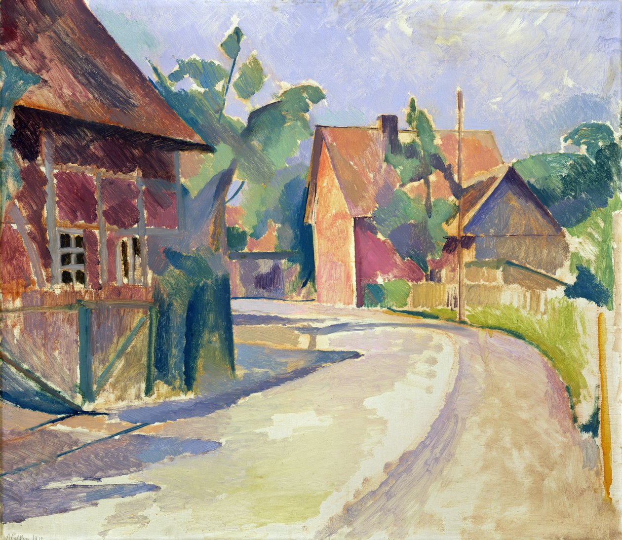 Una calle de pueblo de Franz Nolken
