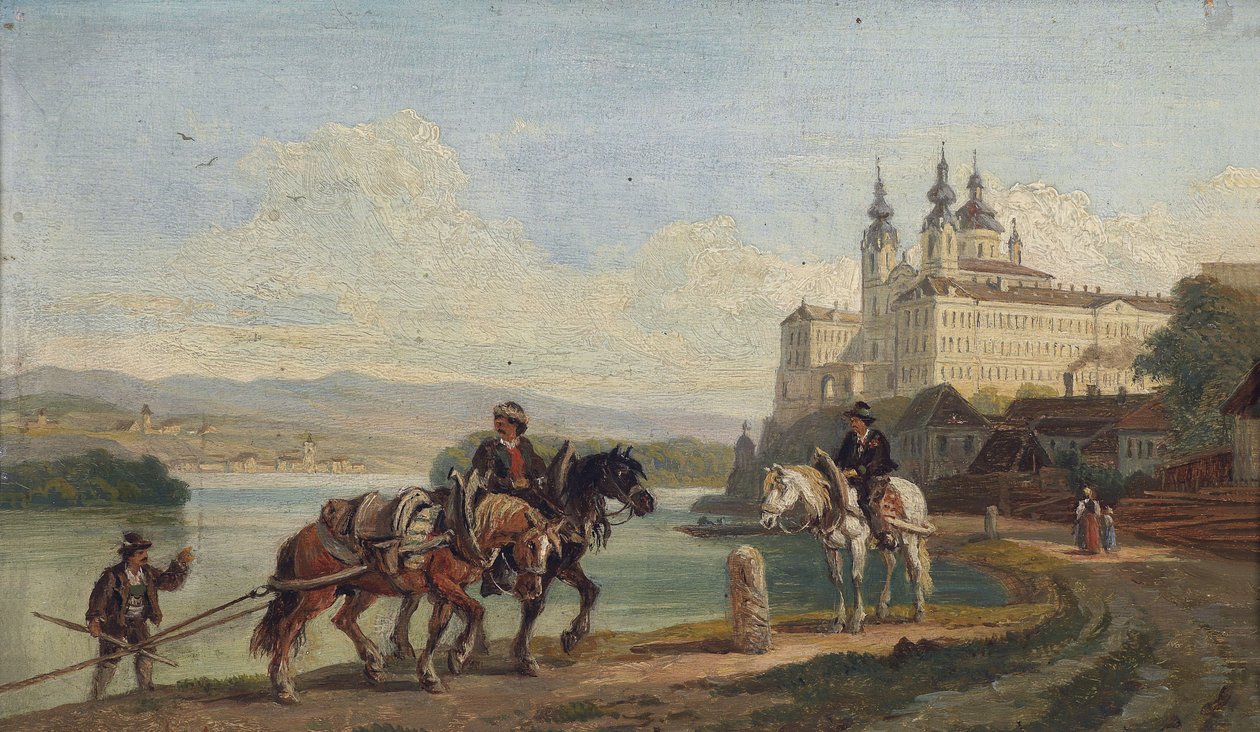 Vista de Melk/Donau de Franz Reinhold
