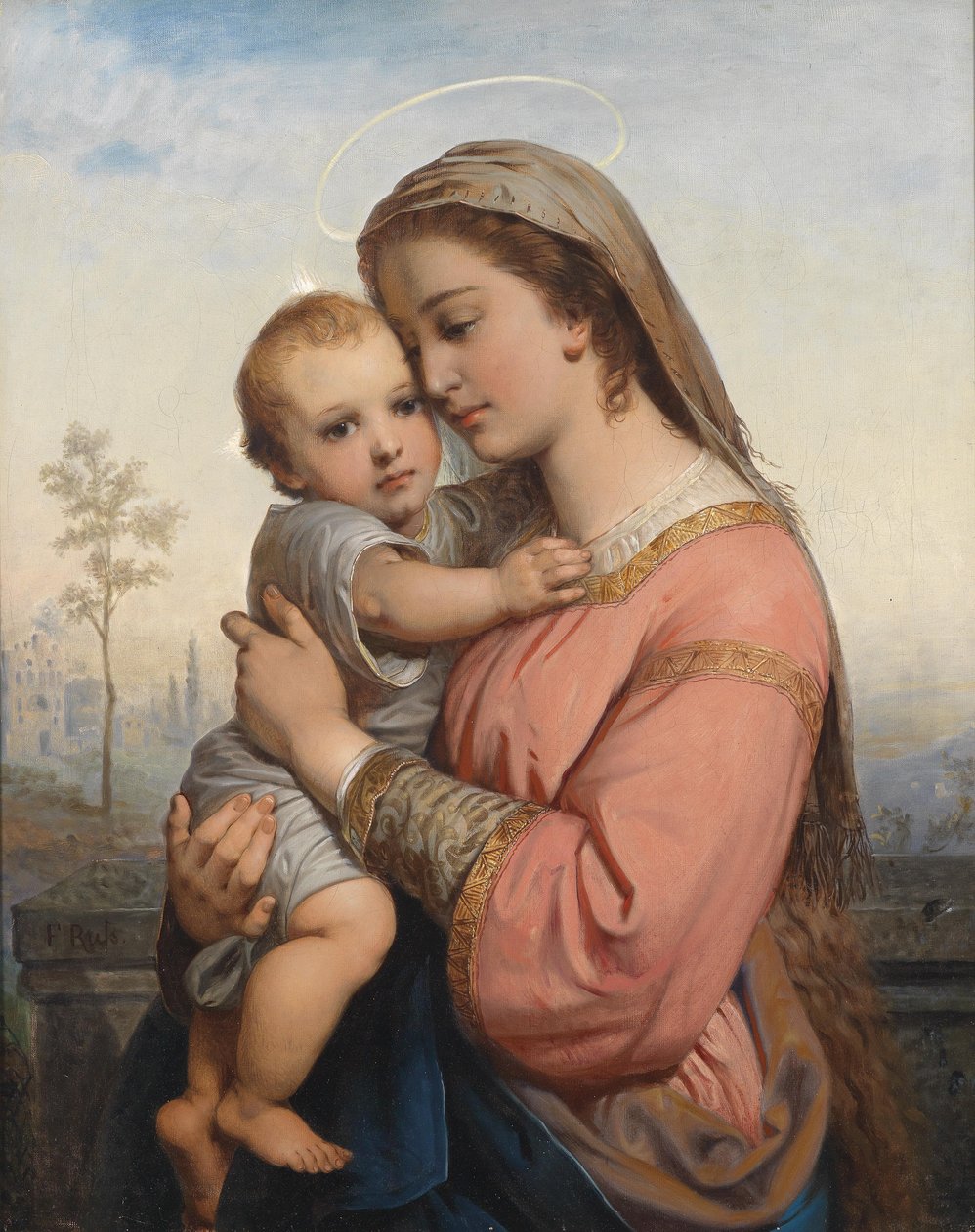 Madonna y el Niño de Franz Russ the Elder