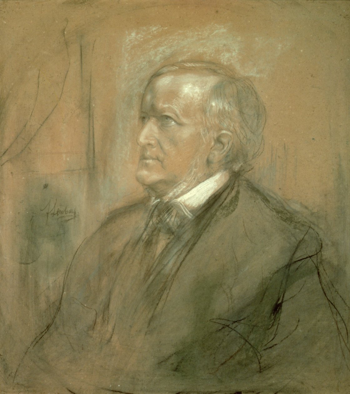 Retrato de Richard Wagner, 1868 de Franz Seraph von Lenbach