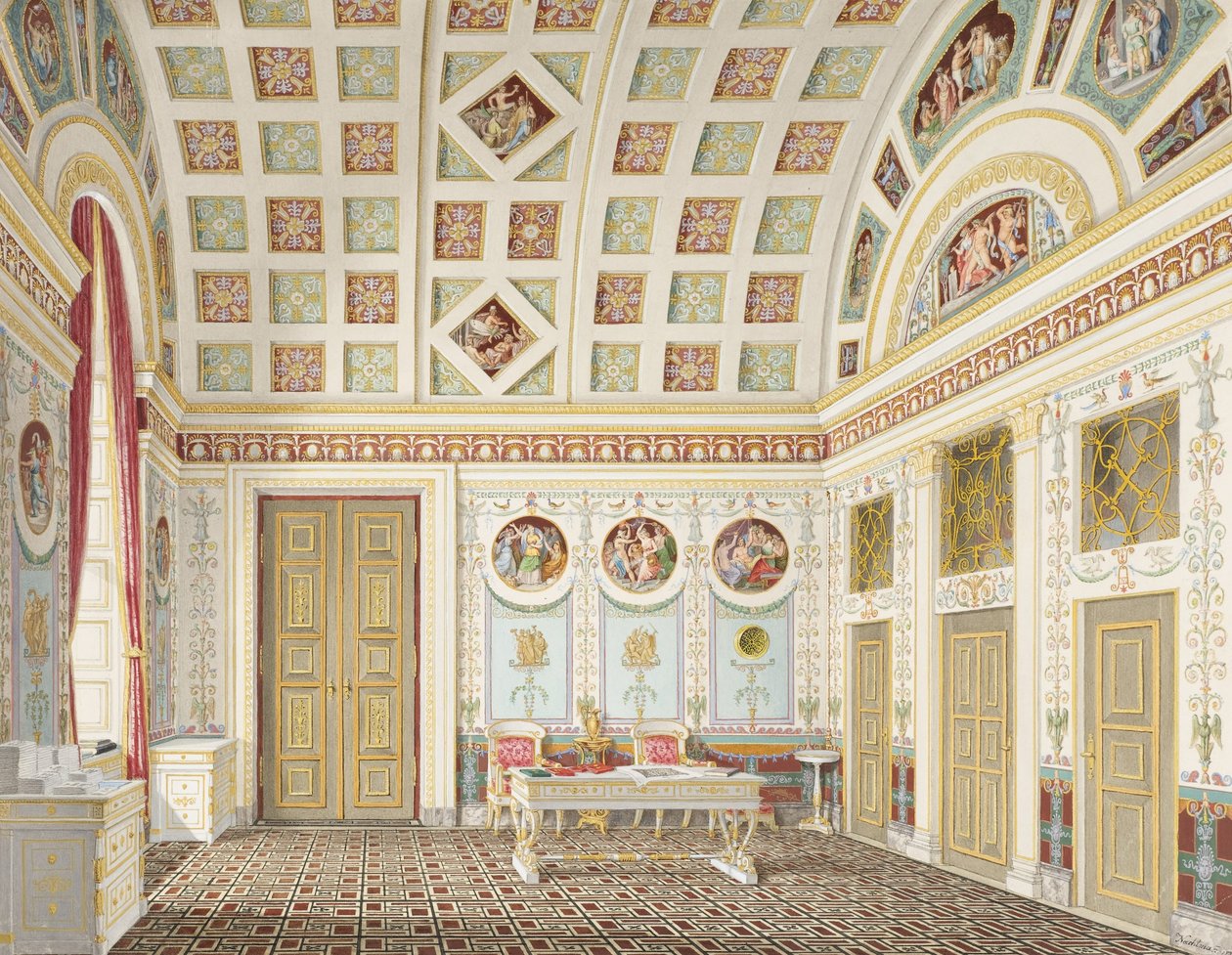 El vestidor del Rey Ludwig I en el Palacio de la Residencia de Múnich de Franz Xavier Nachtmann