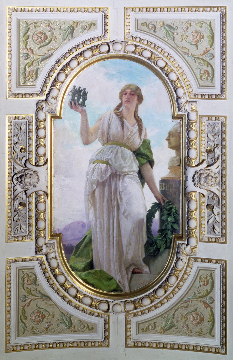 Figura alegórica de la numismática, 1890 de Franz Xaver Simm