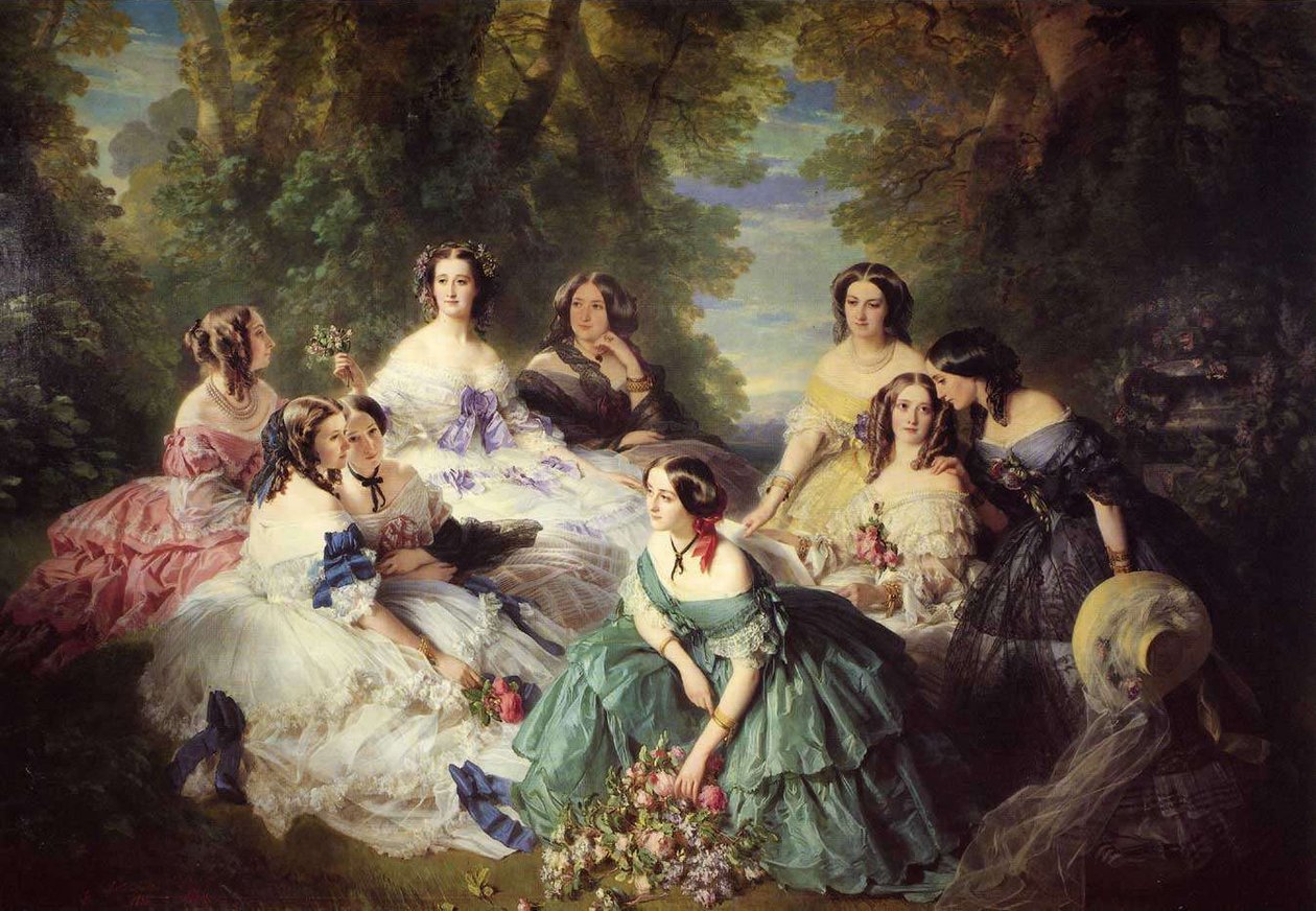 Eugenia, Emperatriz de los Franceses y sus damas de Franz Xaver Winterhalter