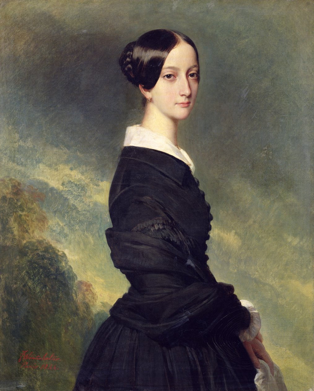 Retrato de Francisca Carolina de Braganza (1824-98) 1844 de Franz Xaver Winterhalter