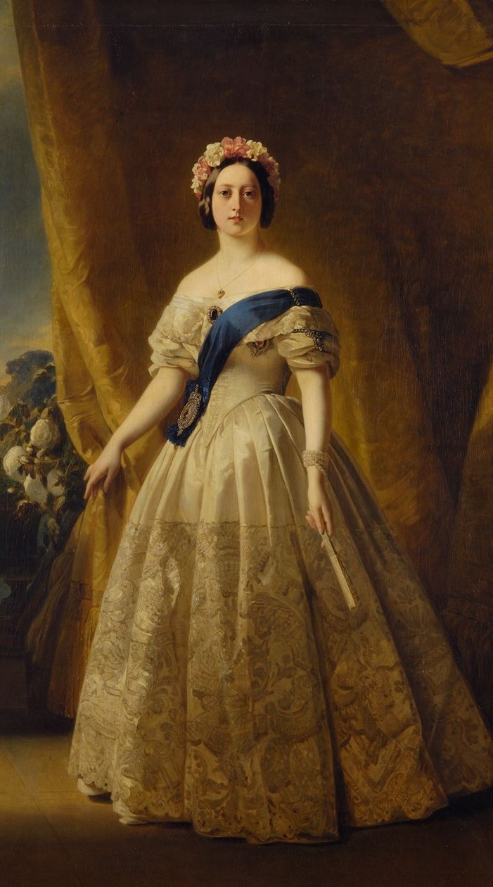 Retrato de Victoria del Reino Unido de Franz Xaver Winterhalter