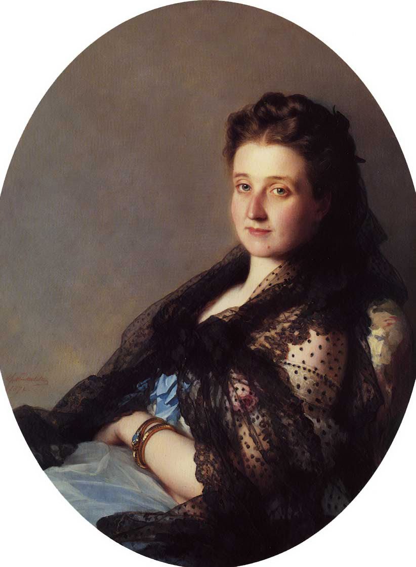 Retrato de una dama de Franz Xaver Winterhalter