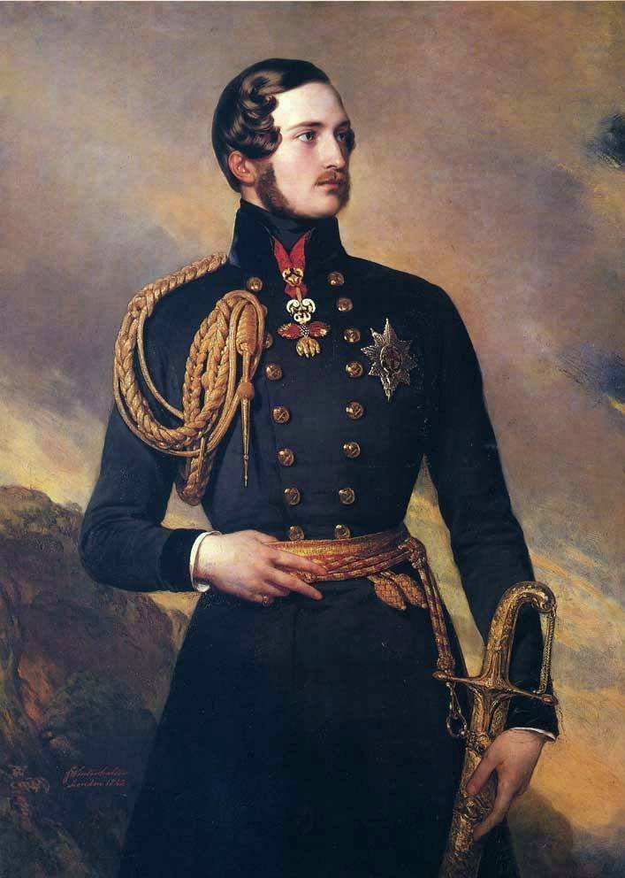 Príncipe Alberto de Sajonia-Coburgo y Gotha con el Toisón de Oro de Franz Xaver Winterhalter
