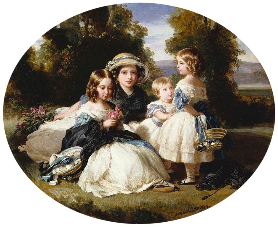 Princesas Alicia, Victoria, Luisa y Helena de Franz Xaver Winterhalter