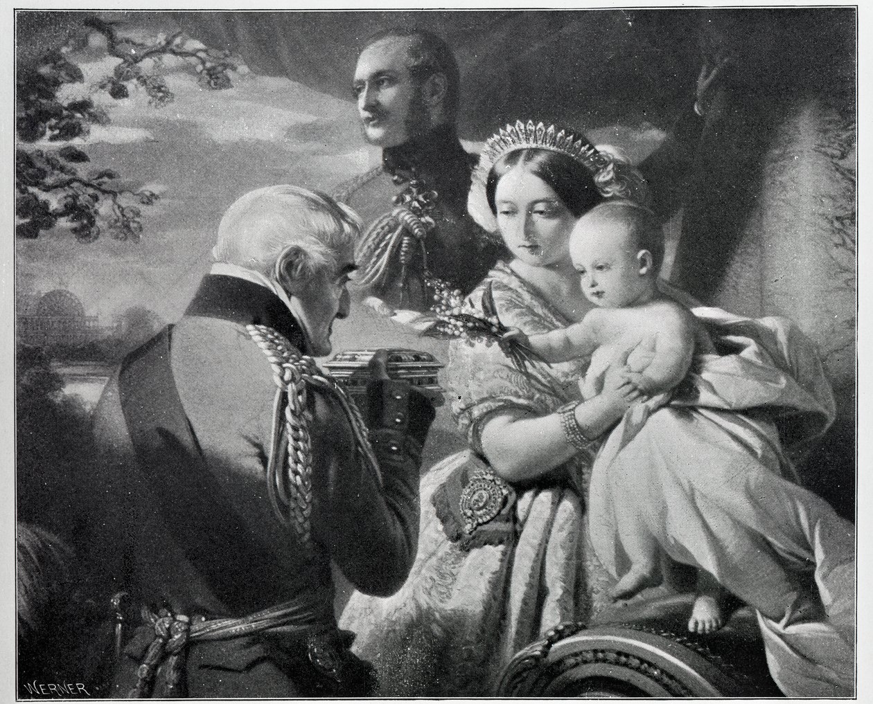 El Primero de Mayo de 1851, grabado por Werner de Franz Xaver Winterhalter