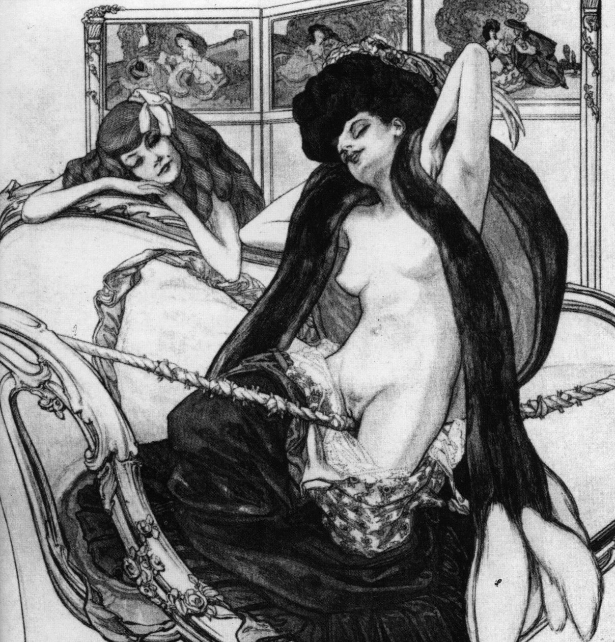 Dessins amoureux: Le jardin d