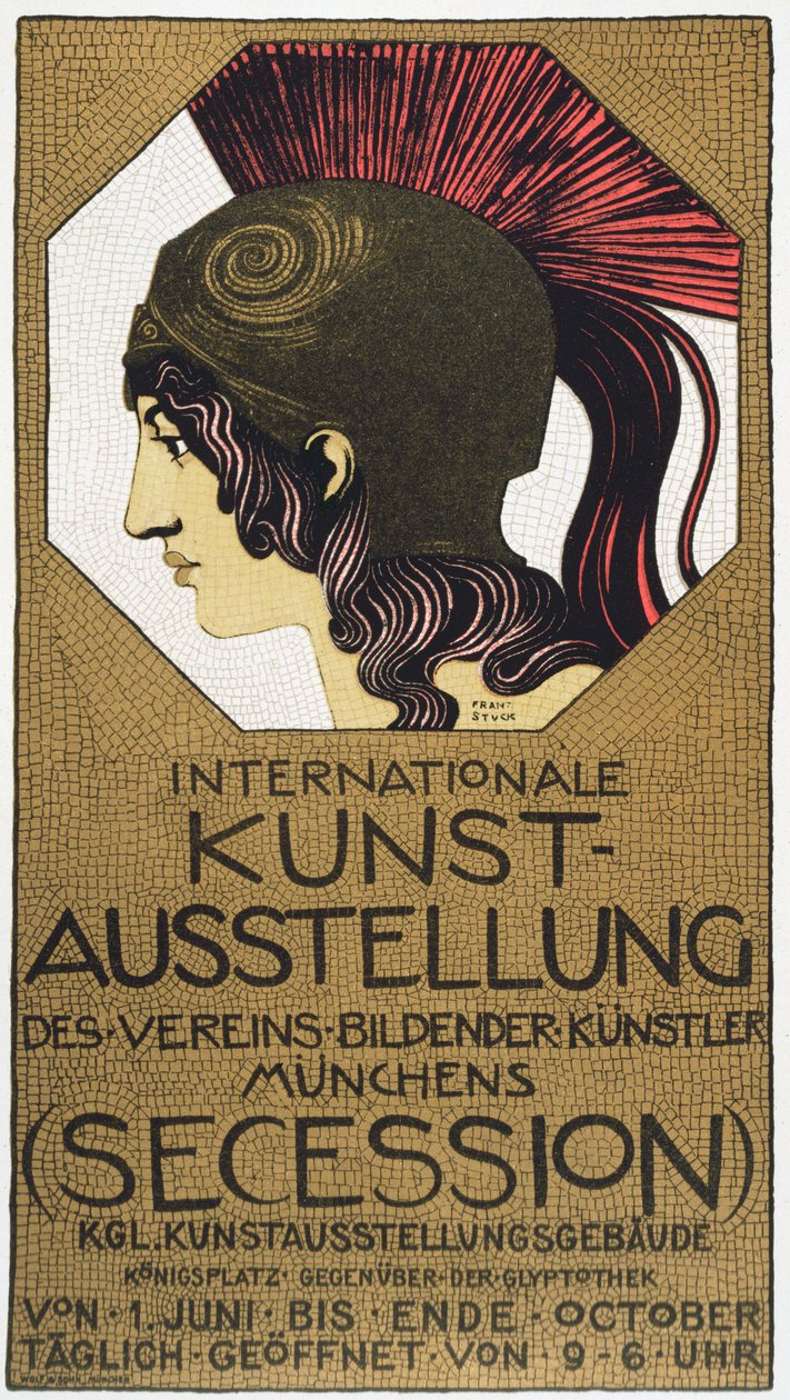 Póster para una Exposición de Arte Secesionista, 1893 de Franz von Stuck