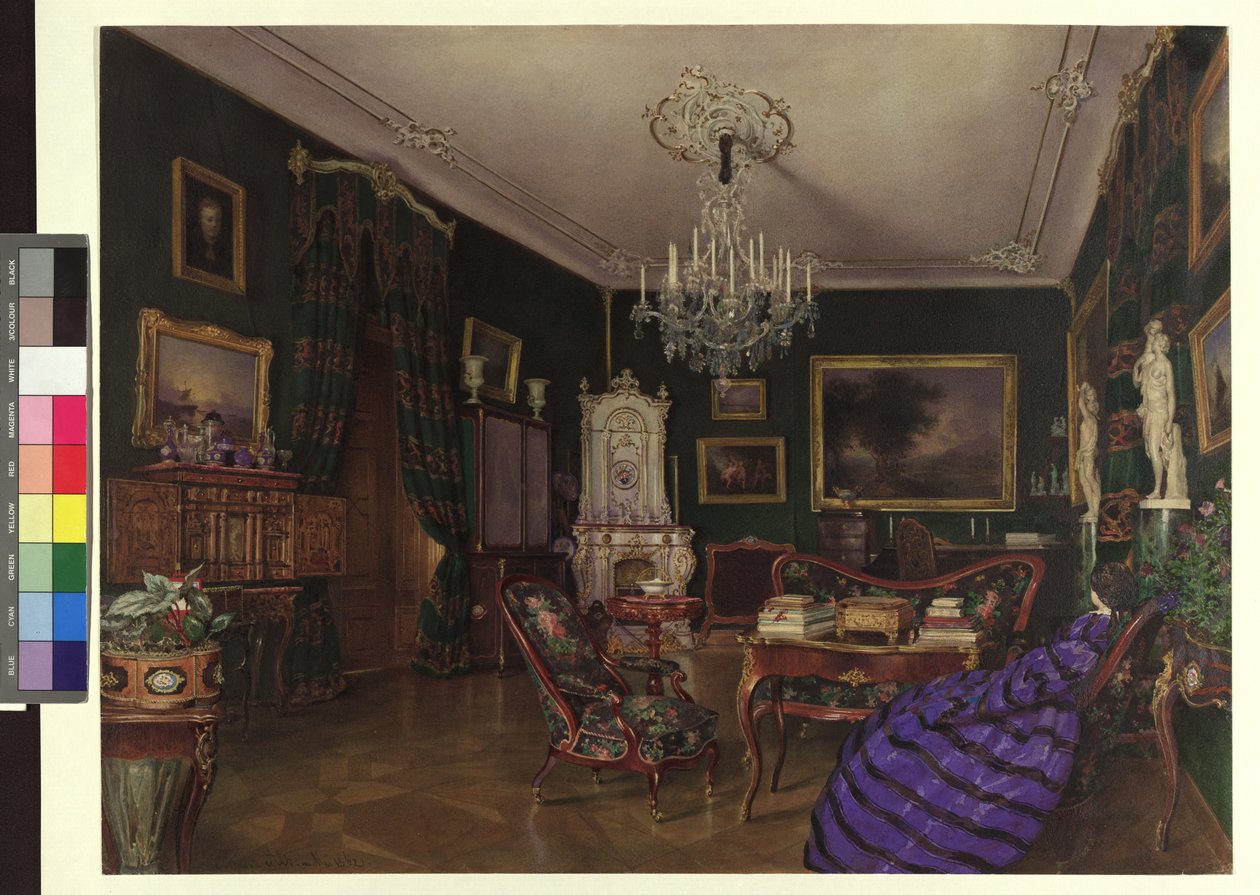 Salón de la condesa Demblin en Hietzing de Franz Alt