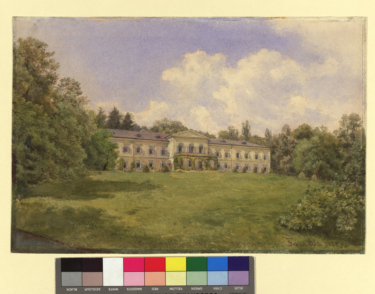 Palacio con parque en Weidlingau de Franz Alt