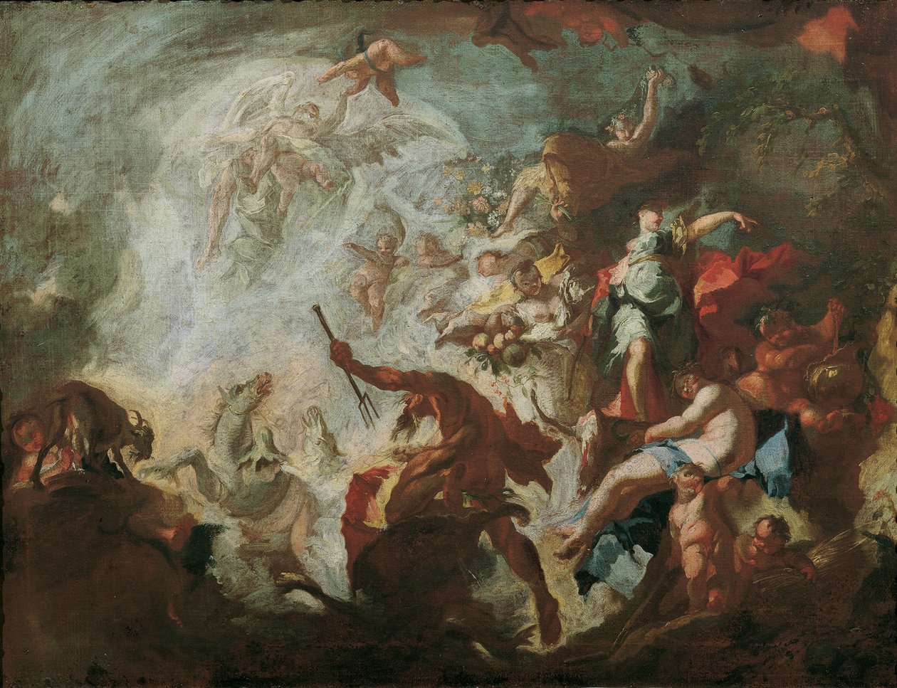 Alegoría de la Edad de Oro de Franz Anton Maulbertsch