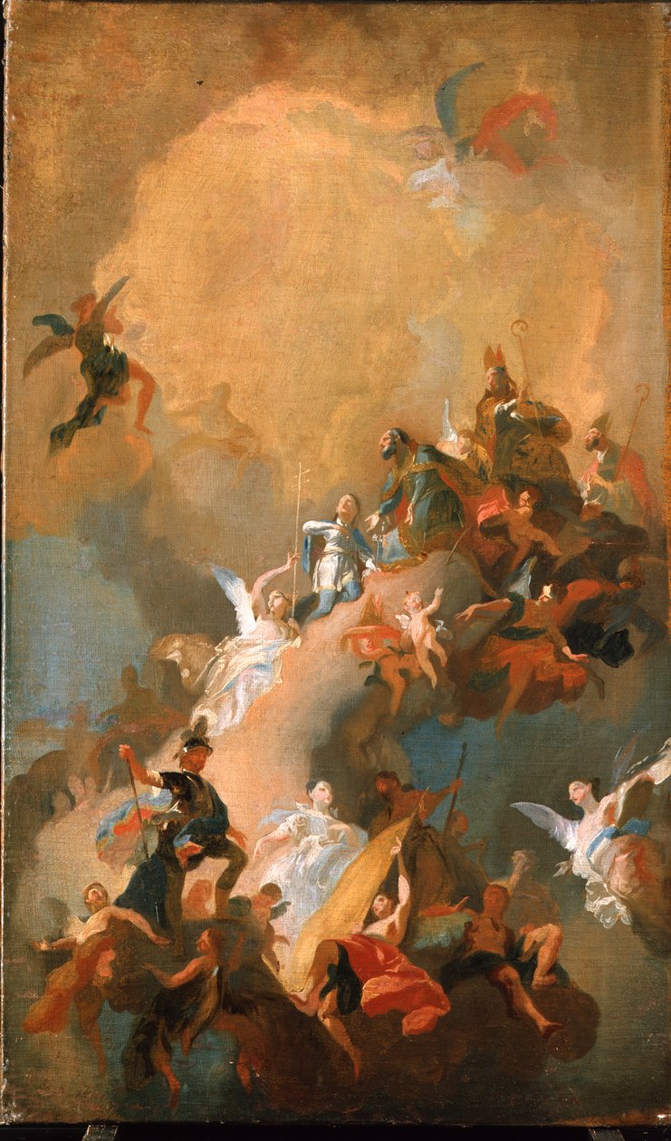 La apoteosis de los santos húngaros de Franz Anton Maulbertsch