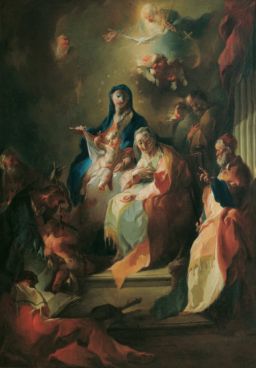 el santo pariente de Franz Anton Maulbertsch