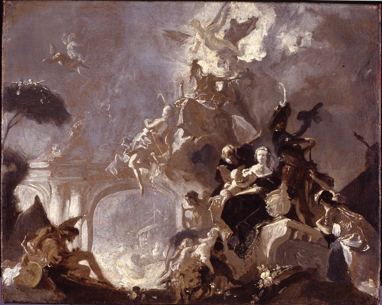 Proyecto para una pintura de techo de Franz Anton Maulbertsch