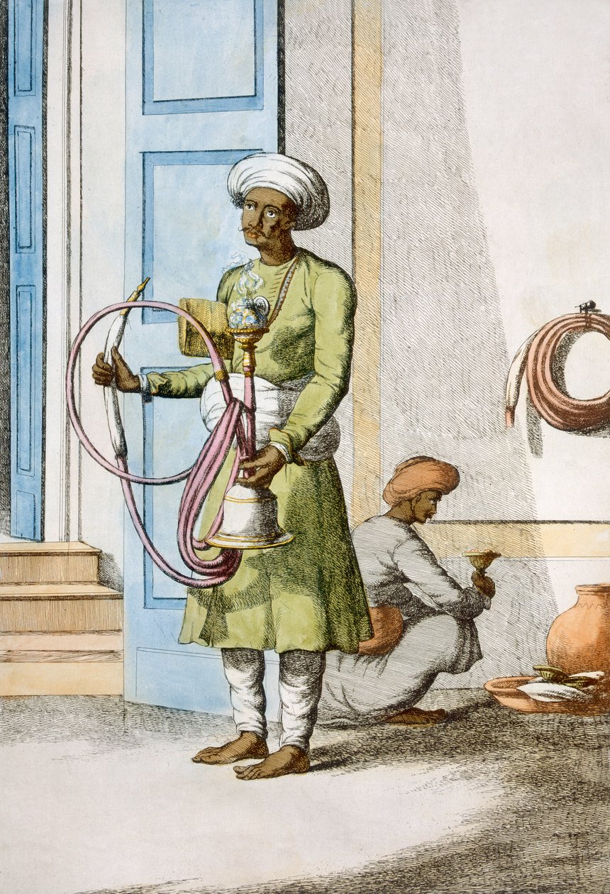 Hookah Burdar, o portador de huka, de 