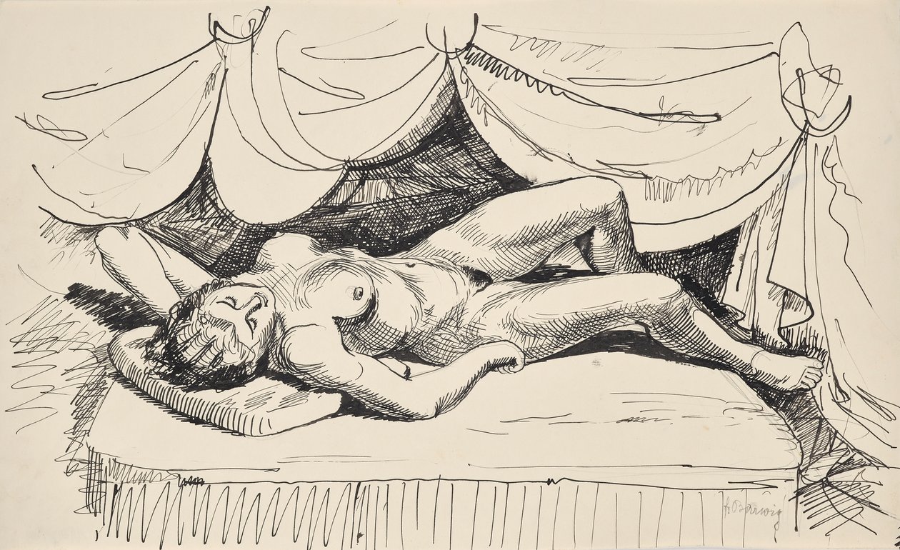 Acostado desnudo de Franz Barwig d. Ä.