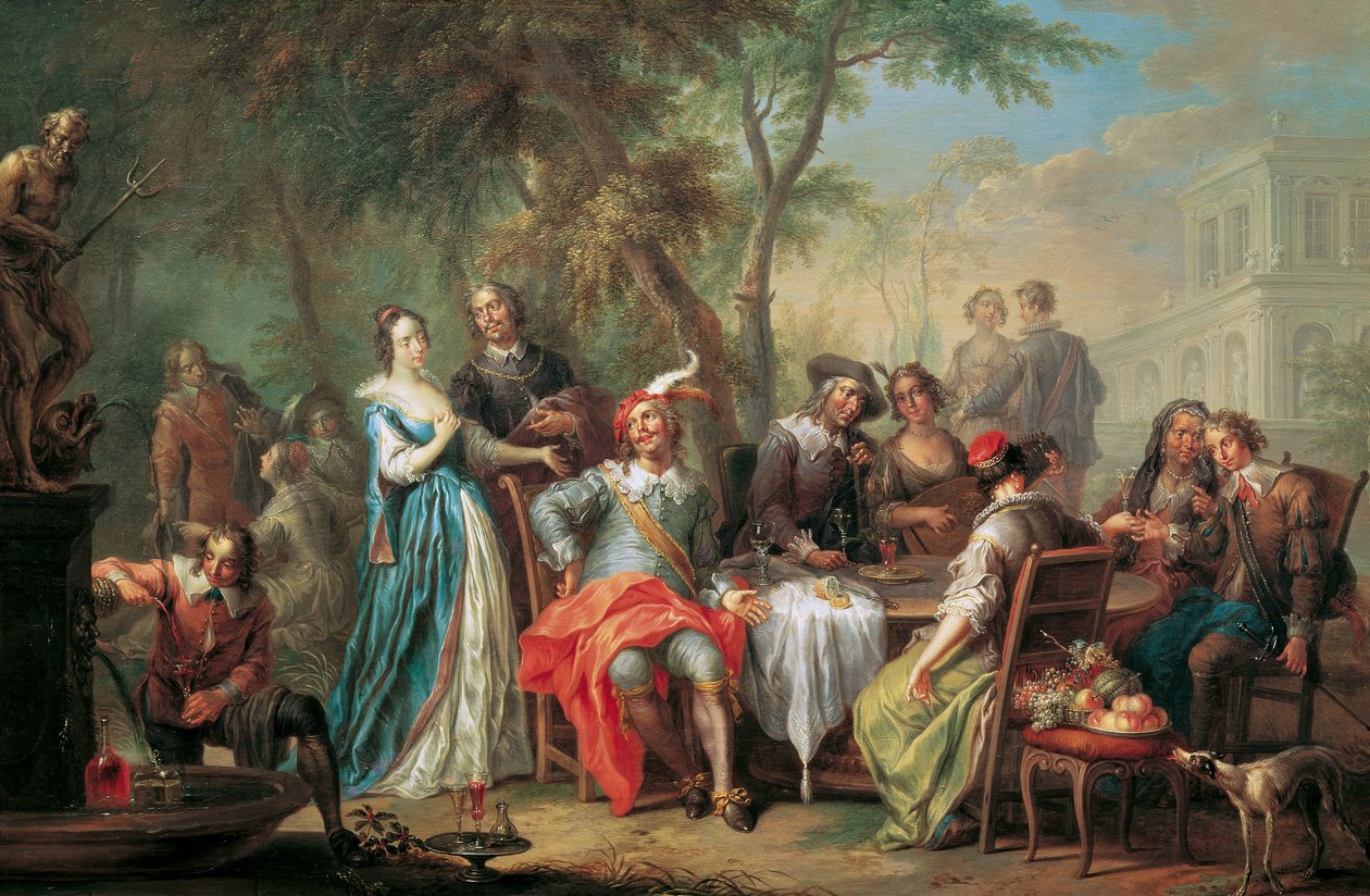 Animación al aire libre con vino y canto de Franz Christoph Janneck