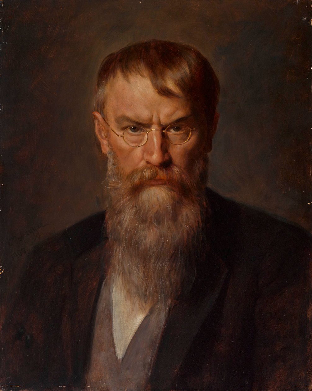 Retrato de Franz von Lenbach 1836-1904, 1907 de Franz Defregger von
