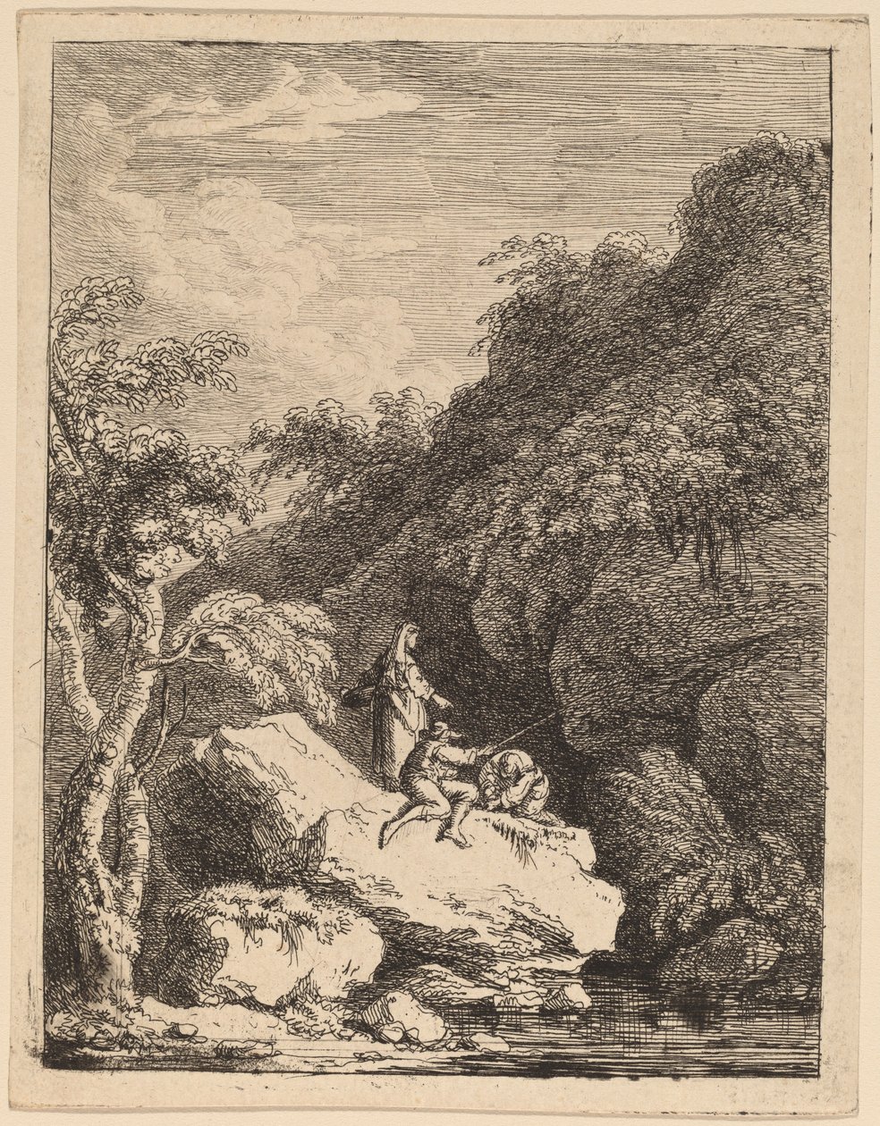 Las Afueras de Florencia, en Camino a Roma de Franz Edmund Weirotter
