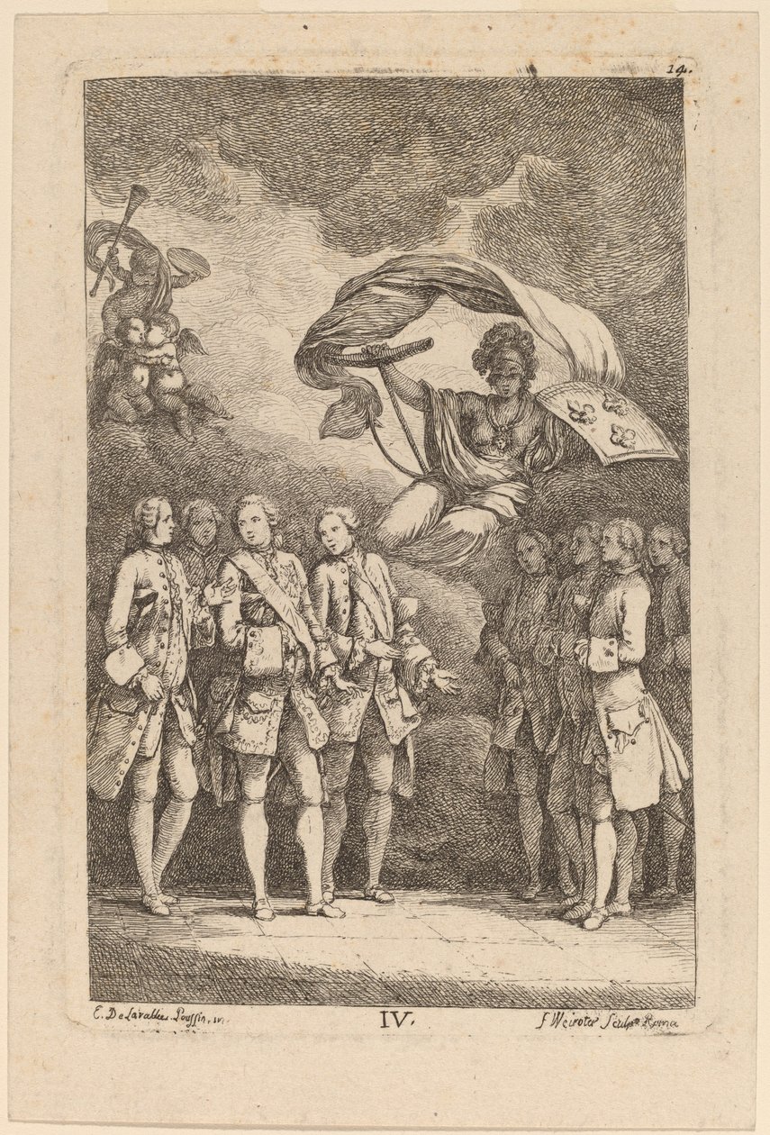 Nella Venuta en Roma: pl. 4 de Franz Edmund Weirotter after Étienne de Lavallée Poussin