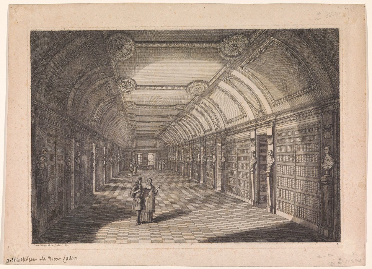 Biblioteca de la abadía Sainte-Geneviève de París de Franz Ertinger