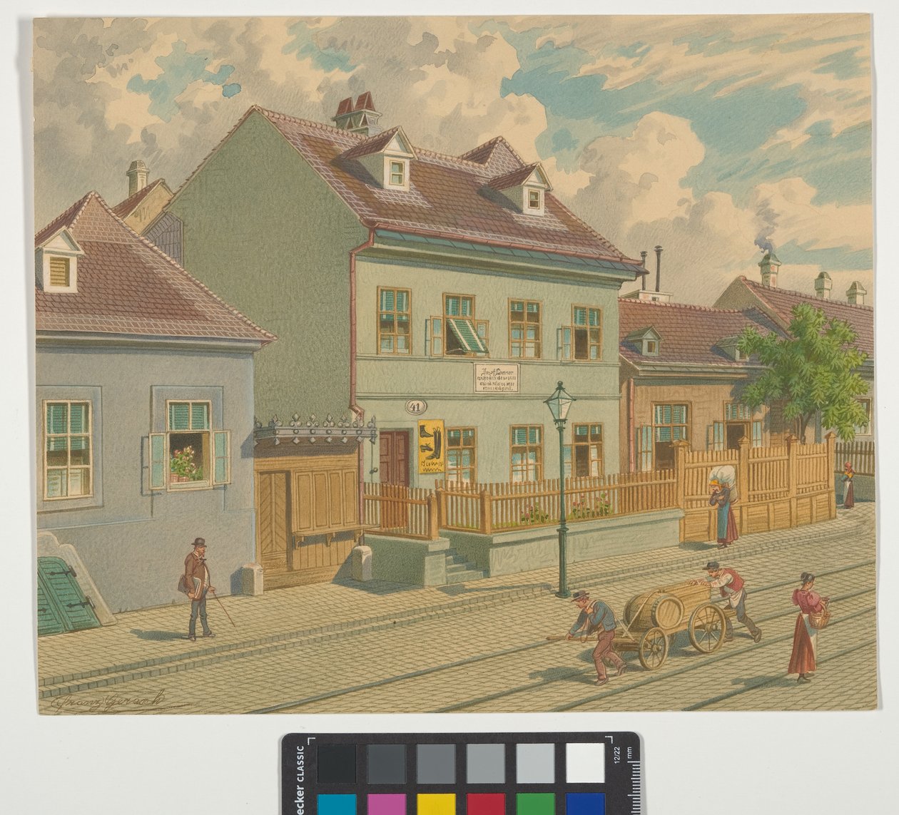 19.º distrito, Gymnasiumstraße 87 - vivienda y lugar de fallecimiento de Josef Lanner de Franz Gerasch