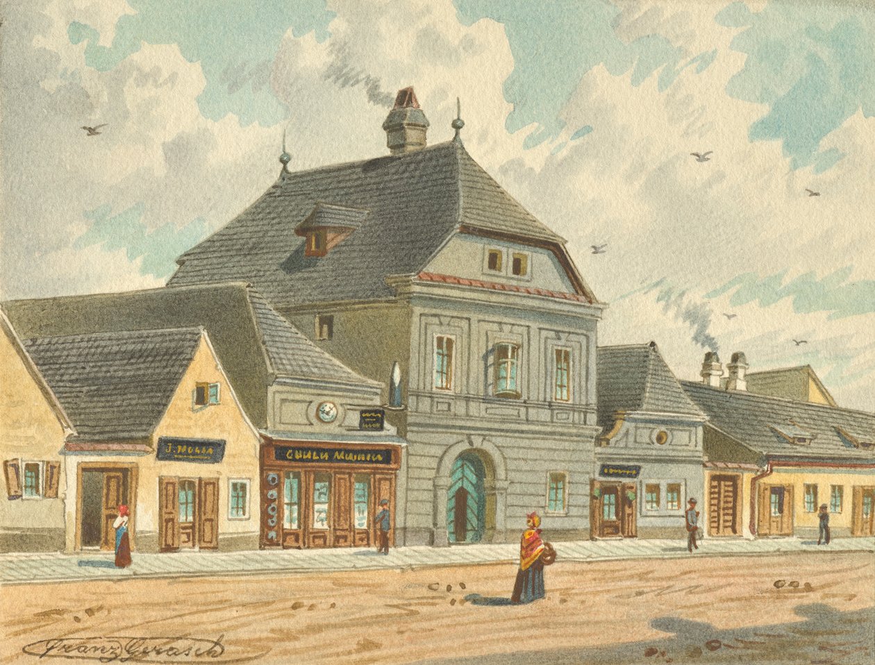El antiguo pabellón de caza de la emperatriz María Teresa en Erdbergstraße 109 en Viena de Franz Gerasch